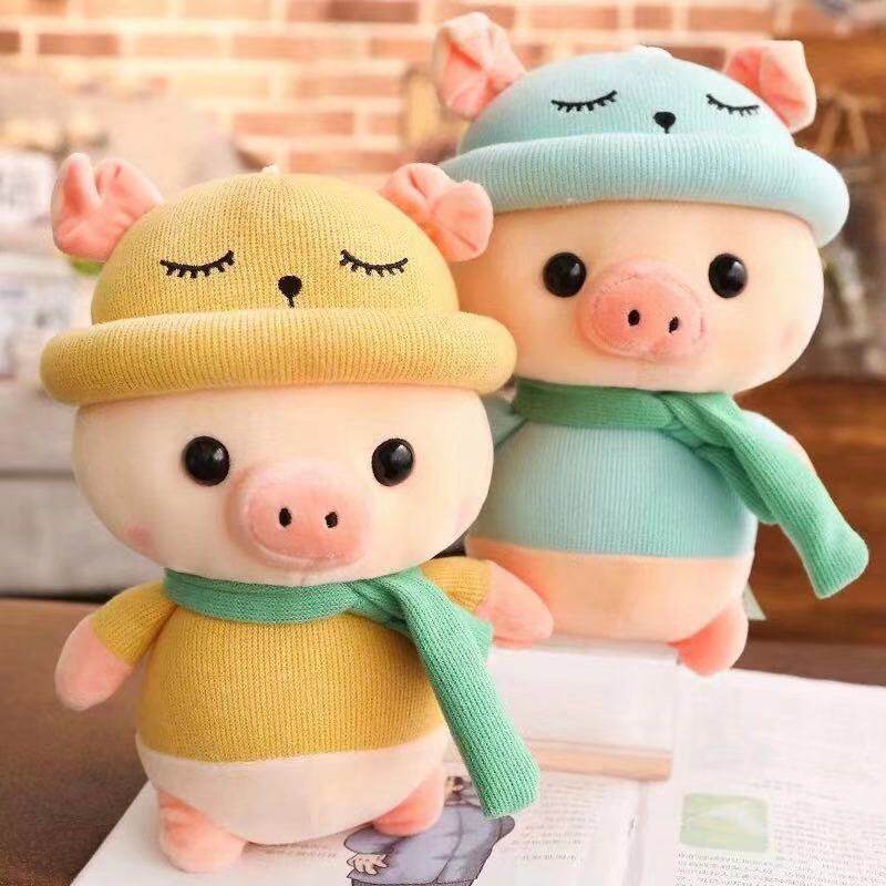 可爱萌猪汽车活性炭包公仔新车新房除甲醛去味竹炭包摆件净化空气