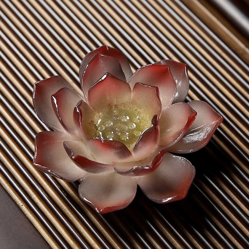 变色茶宠莲花可养精品茶玩茶桌茶台茶盘装饰礼品茶道摆件茶具配件