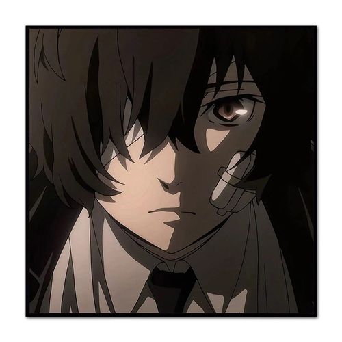 动漫卡通文豪野犬太宰治人物头像 diy数字油画填色手绘家居装饰画