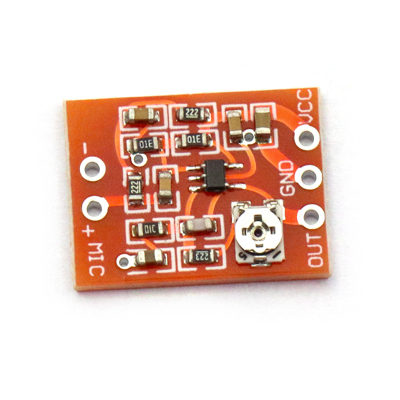 MAX4466驻极体 话筒放大器板 麦克风放大模块 增益可调拾前级音器