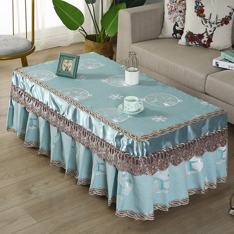 茶几罩套全包茶几桌布简约客厅茶几防尘罩长方形家用布艺茶几盖巾,居家布艺,桌布,淘宝优惠券,粉丝福利购,淘宝优惠卷