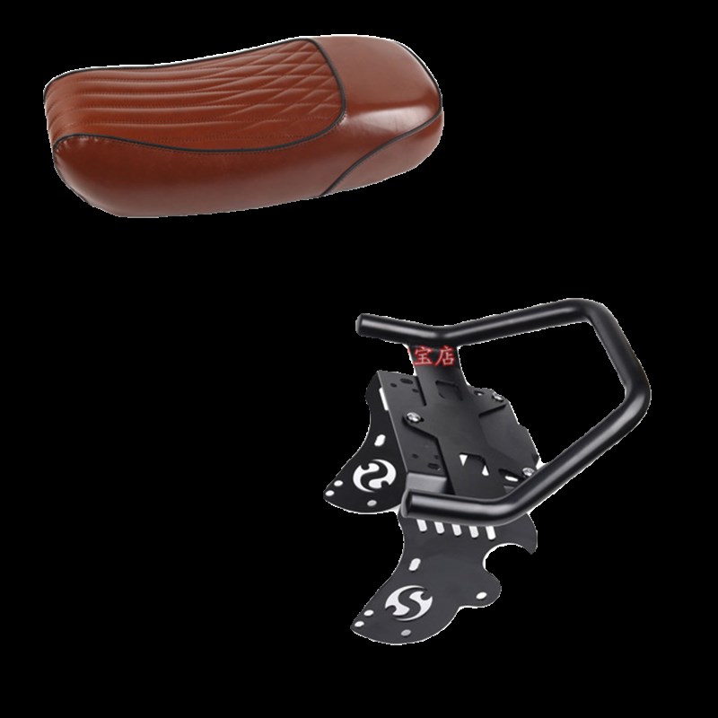 S2R适用深远电动车009改装一体坐垫后座包载人坐垫加厚货架配件