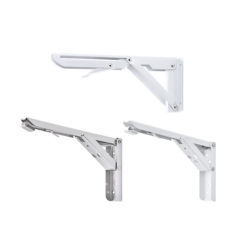 悬空支架不锈钢三角支撑架可折叠收纳墙上置物架承重打孔层板托架