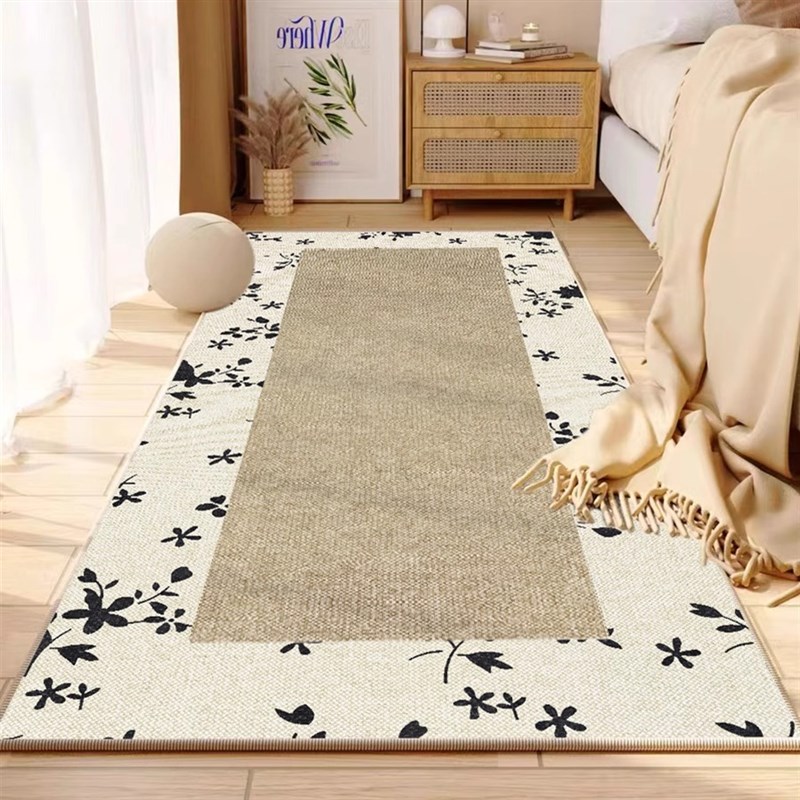 复古卧室床边毯客厅沙发茶几垫主卧床前长条地毯家用防滑耐脏脚垫