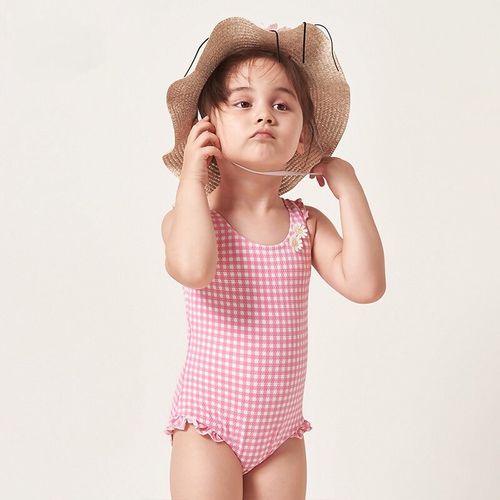 女童连身泳衣儿童泳衣婴幼儿泳衣宝宝中小童温泉度假儿童游泳衣