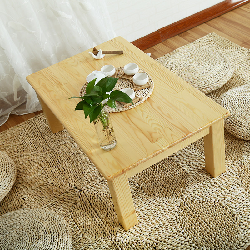 实木榻榻米茶几炕桌简约和室地台矮桌日式桌禅意桌阳台飘窗小茶桌