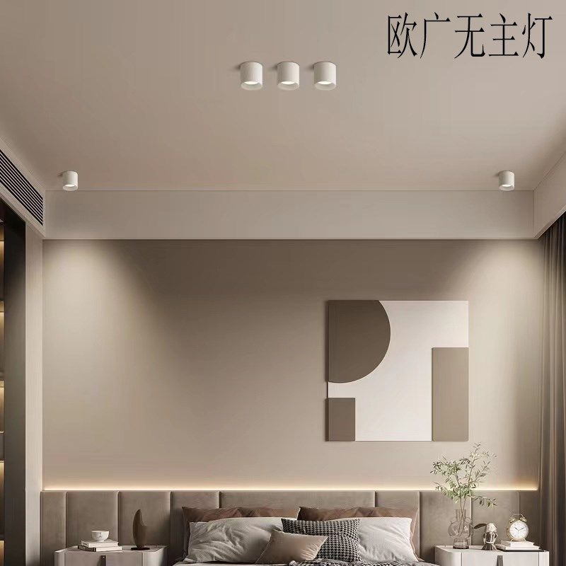 明装筒灯3寸4寸5寸8寸12w18w圆形吸顶灯商用店铺工程高铁站筒射灯