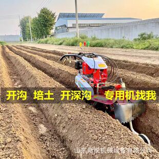多功能田园管理机 186柴油小型农用旋耕机 生姜开沟培土机
