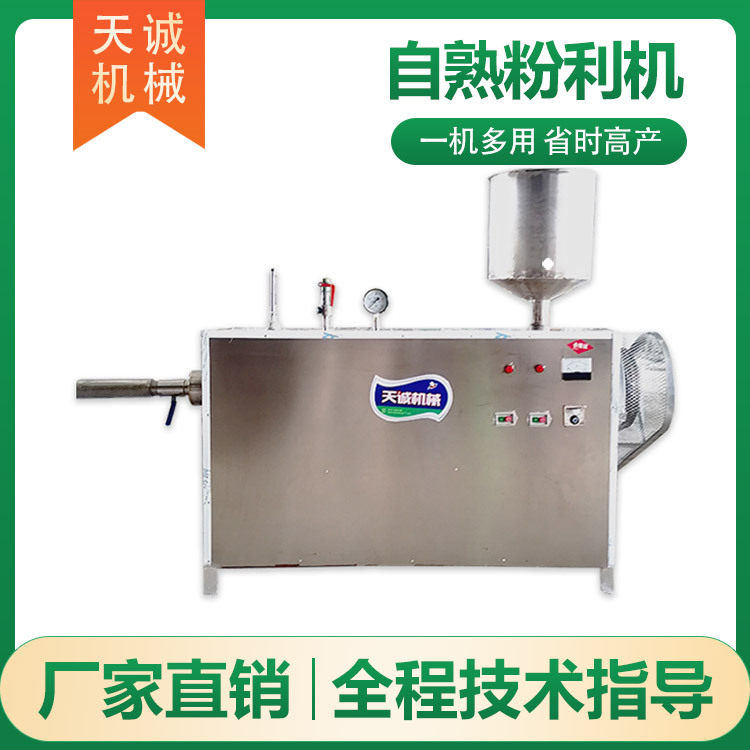 广西特色小吃粉利机 电气两用式加热自熟年糕机
