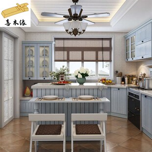 南京现代厨房整体厨柜灶台一体柜全屋橱柜石英石台面家用