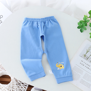 婴儿裤子春秋外穿纯棉薄款开档男女宝宝睡裤春夏季0一1岁儿童卫生