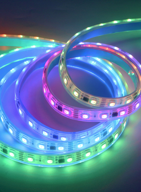 灌胶幻彩防水led全彩灯带可编程户外流水跑马室外rgb麦爵士ws2811