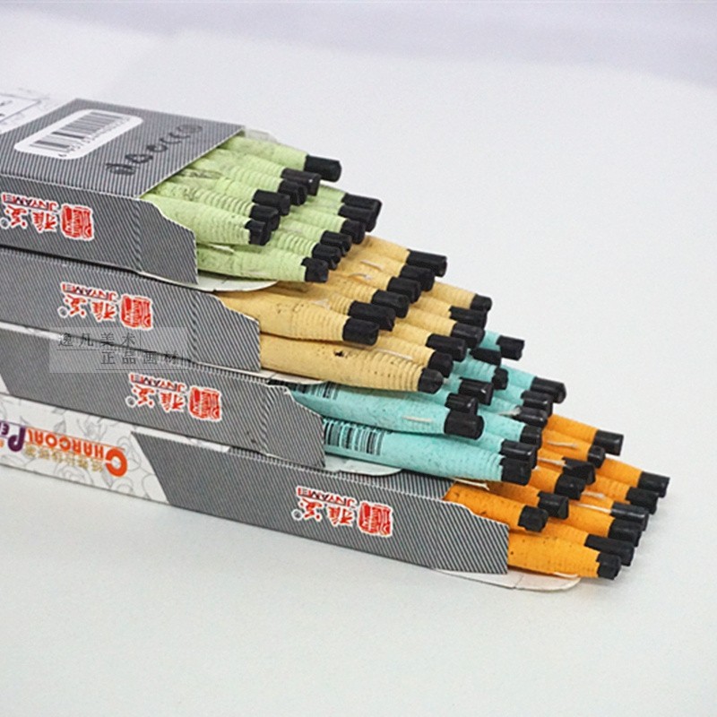 8301雅美纸卷手撕拉线炭笔8300环保免削碳笔美术艺考素描速写铅笔