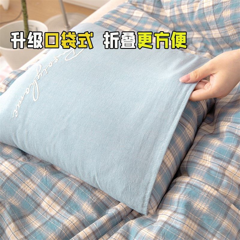 A类全棉两用抱枕被水洗棉车载靠垫二合一办公室沙发午休折叠被子