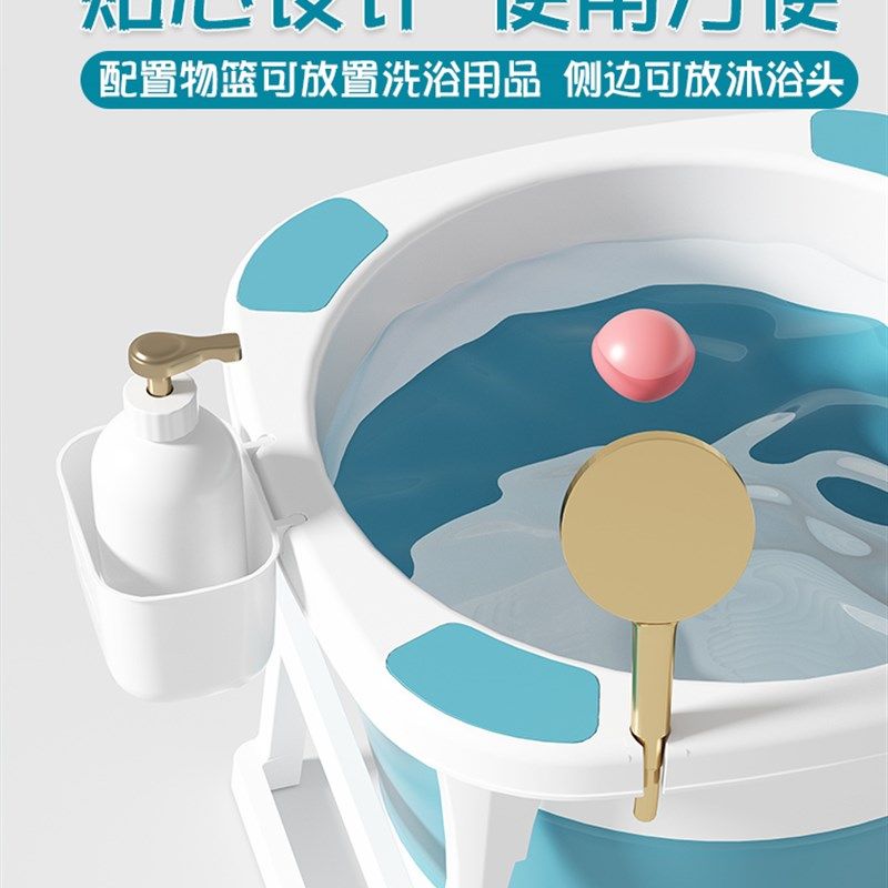 成人洗澡桶家用泡澡桶大人可折叠浴桶浴缸加高儿童沐浴盆全身圆形,婴童用品,浴盆/浴桶,淘宝优惠券,粉丝福利购,淘宝优惠卷