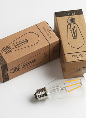 爱迪生led灯泡 E27大螺口 ST64复古仿钨丝灯护眼暖白黄光节能灯