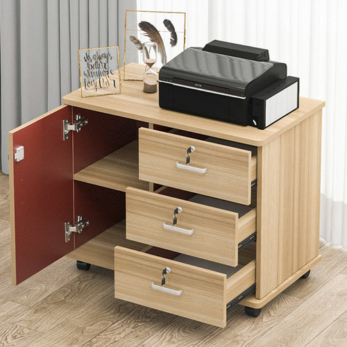 【整装柜】办公室桌下移动矮柜免安装文件柜带锁资料柜收纳储物柜