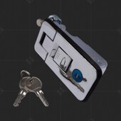 货车车厢用海坦门 1仓盖按压平面锁 MS718 3C锌合金弹跳锁MS6018Z