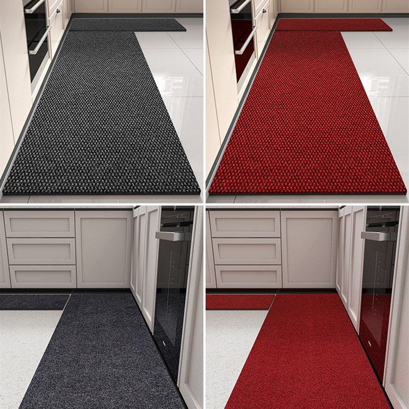 厨房地垫防滑防油防水可擦免洗家用耐脏进门门口脚垫2024长条地毯