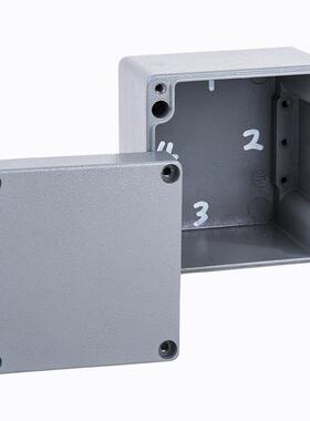 EMH铝合金外壳盒开关盒线户外压铸铝防水盒100接100X8X2