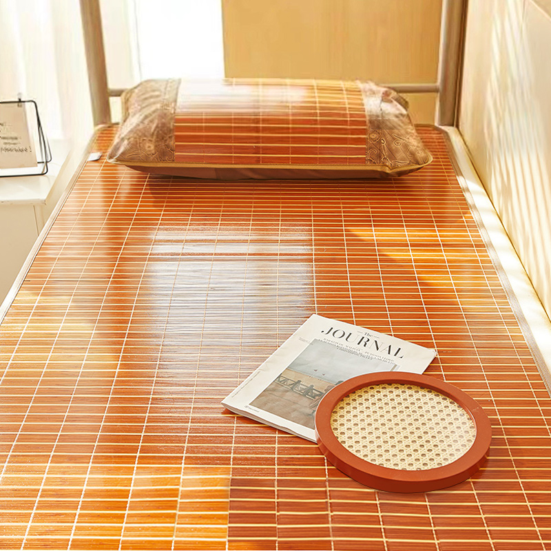 凉席1.2米竹席夏季寝室学生宿舍单人床双面0.9m夏天上下铺席子0.8