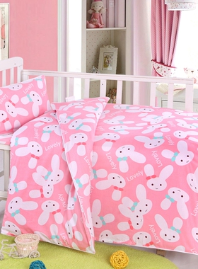 儿童纯棉被套120x150cm婴儿幼儿园宝卡通1.2米1.5全棉单件小被罩