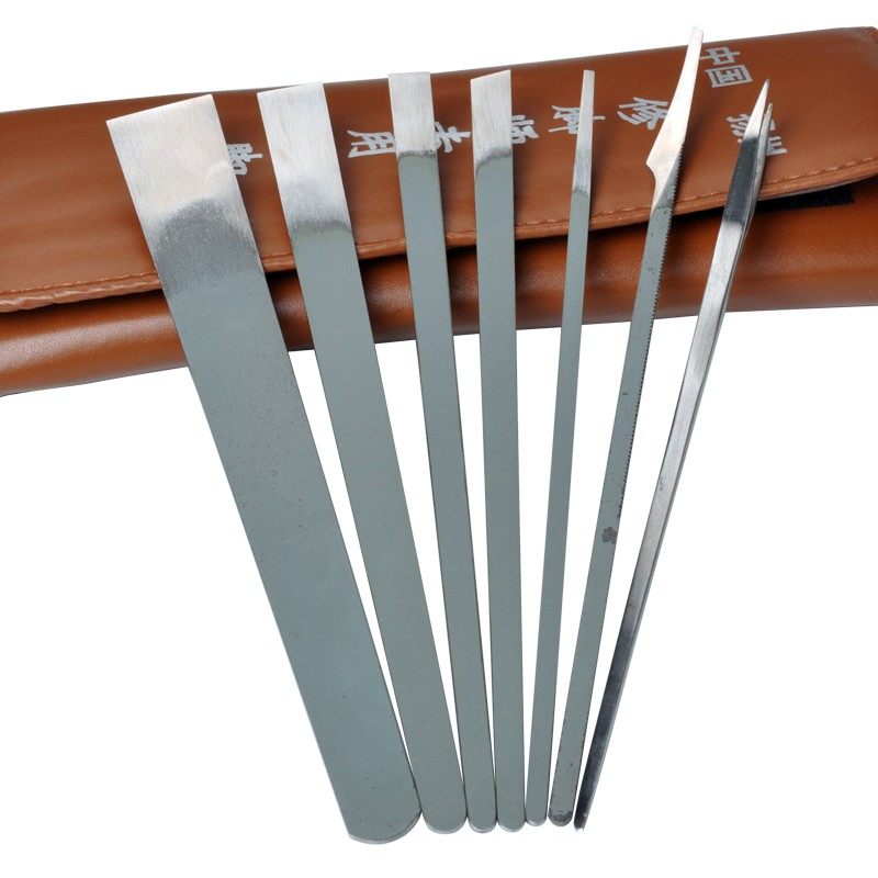 天艺扬州三把刀真锋钢锯条专业修脚刀7件套装美甲修甲去老皮工具