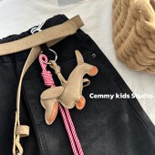 27135中大童弹力牛仔裤 天依角2025春新款 女童黑金喇叭牛仔裤 27136