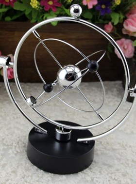 不倒翁牛顿摆球办公室桌面装饰品礼物平衡仪小铁人混沌摆件永动机