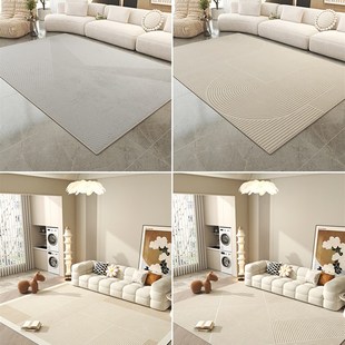 地毯客厅2023新款高级轻奢沙发茶几毯奶油风卧室房间全铺隔音地垫