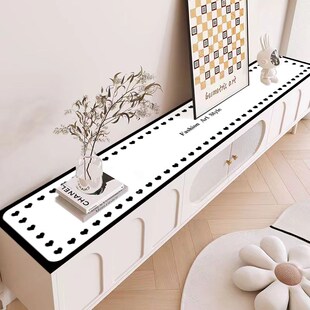 电视柜桌布垫轻奢高级感皮革鞋 柜垫餐边柜保护垫防水仿油台面垫子