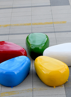 玻璃纤维彩色椅子凳子雕塑摆件行销中心样品屋展示中心商场学校幼