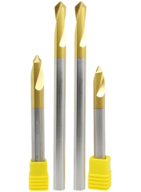 90黄色镀钛定心钻倒角钻中心钻加长6 8 10 12 16 18*120/150L