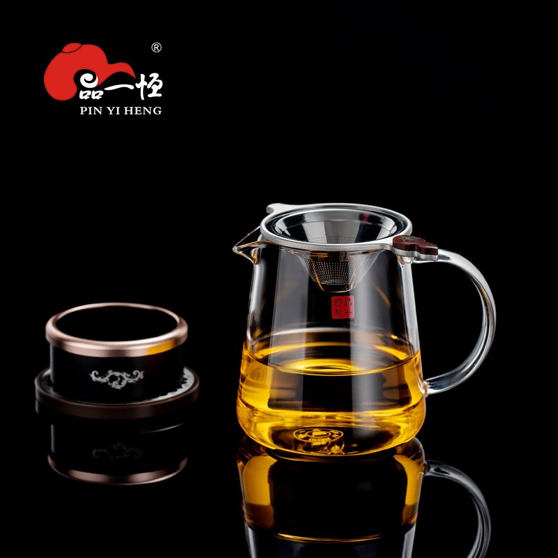 品一恒玻璃公道杯加厚耐热玻璃公杯茶漏套装大容量公杯分茶器高档