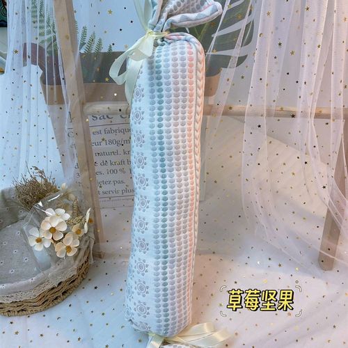 婴儿纱布软凉席糖果枕圆柱防惊跳枕长条抱枕防呛奶夹腿侧睡可拆洗