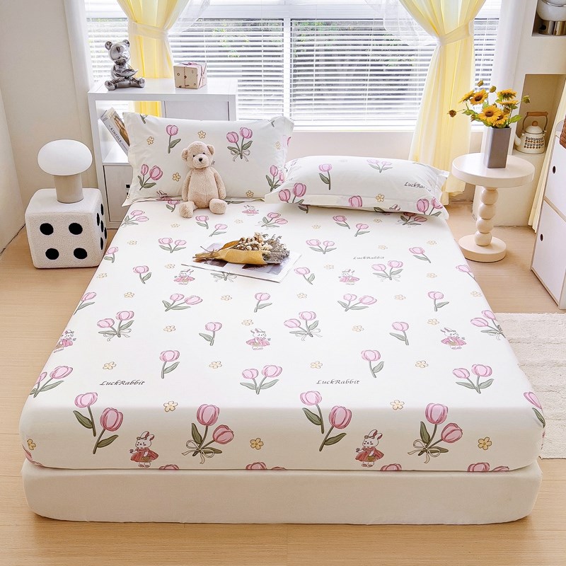 侧加高床笠40松紧床单四季纯棉床套35cm侧高充气床垫床罩1米定做