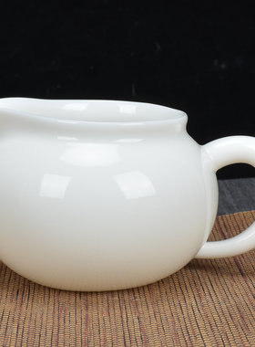 秦典青瓷分茶器紫砂茶具公道杯日式玲珑茶海茶具配件冰裂复古公杯