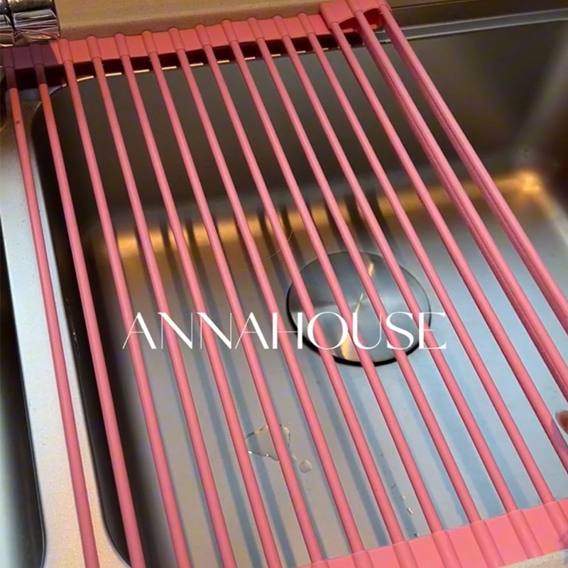 简约厨房水槽沥水架碗碟盘收纳架洗碗槽水池碗架可折叠防滑置物架