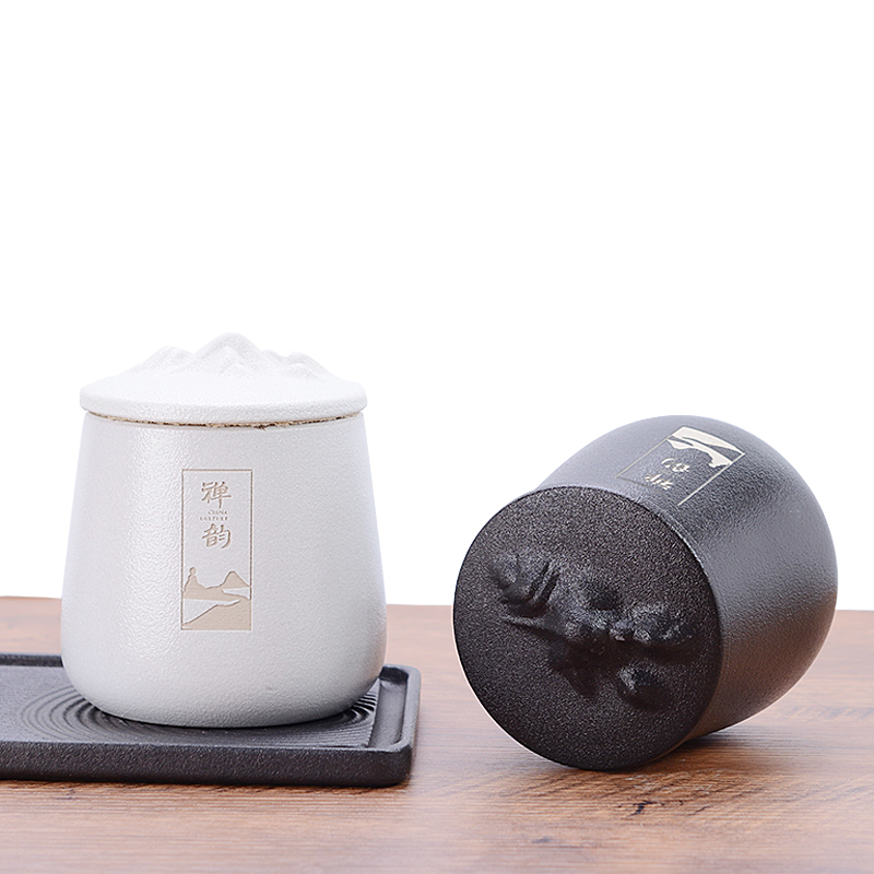 茶叶罐陶瓷茶叶包装盒空礼盒中小号存茶罐储物罐活动礼品logo定制