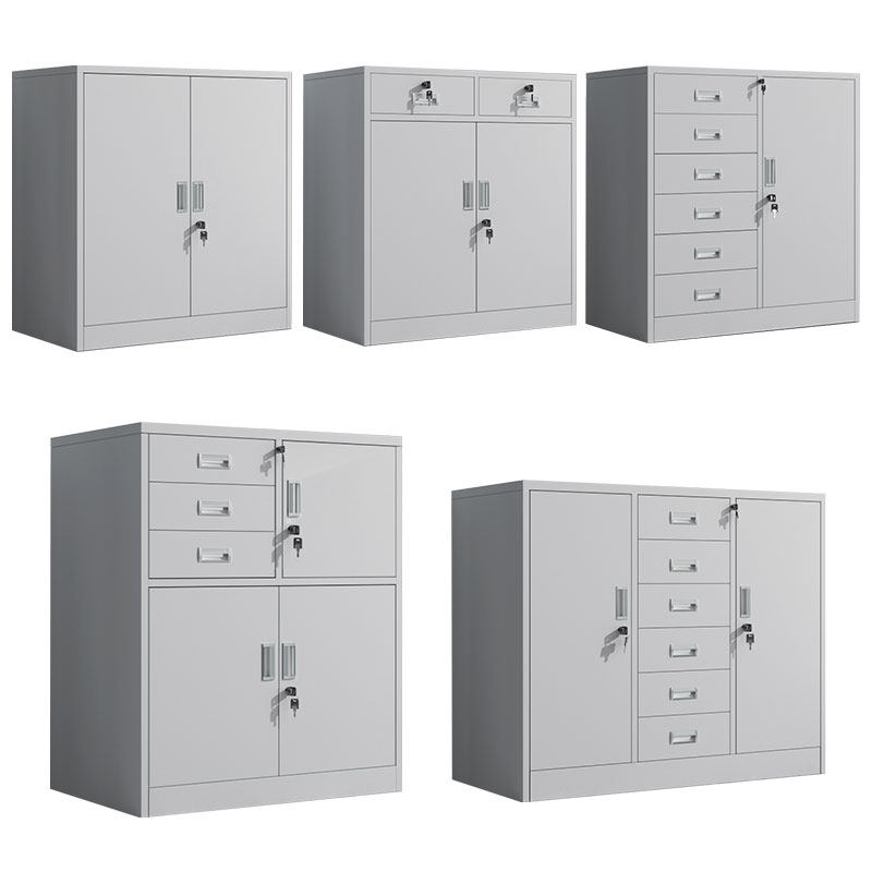 钢制办公室铁皮文件柜矮柜家用多抽储物抽屉柜带锁工具柜收纳柜子,商业/办公家具,文件柜,淘宝优惠券,粉丝福利购,淘宝优惠卷