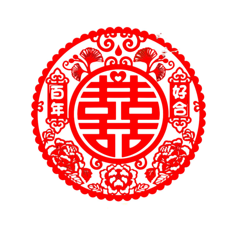 喜字贴静电贴结婚专用窗户玻璃窗花贴纸贴门大号双囍婚房布置套装