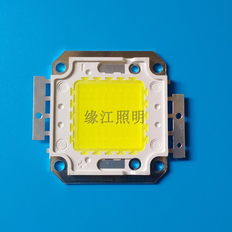 30W50W100W蓝光绿光红黄光超亮led灯珠LED射灯投光灯泡光源30-36V