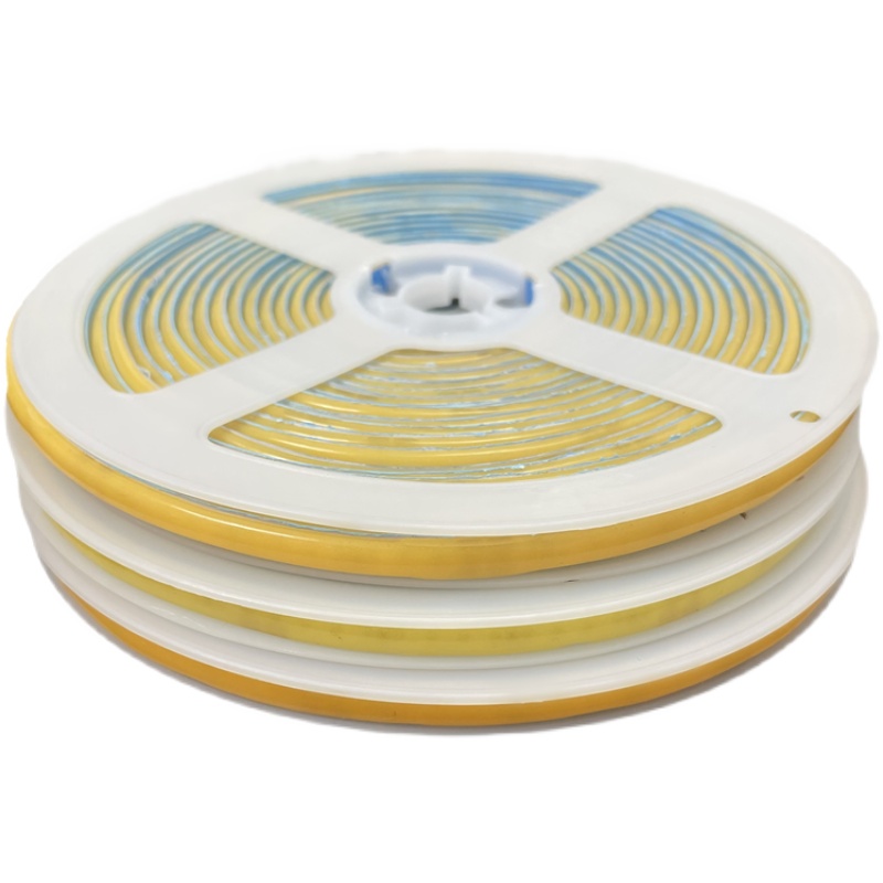 12V24V超高亮LED灯带条COB软灯条贴片自粘超细窄板灯槽线条灯5MM