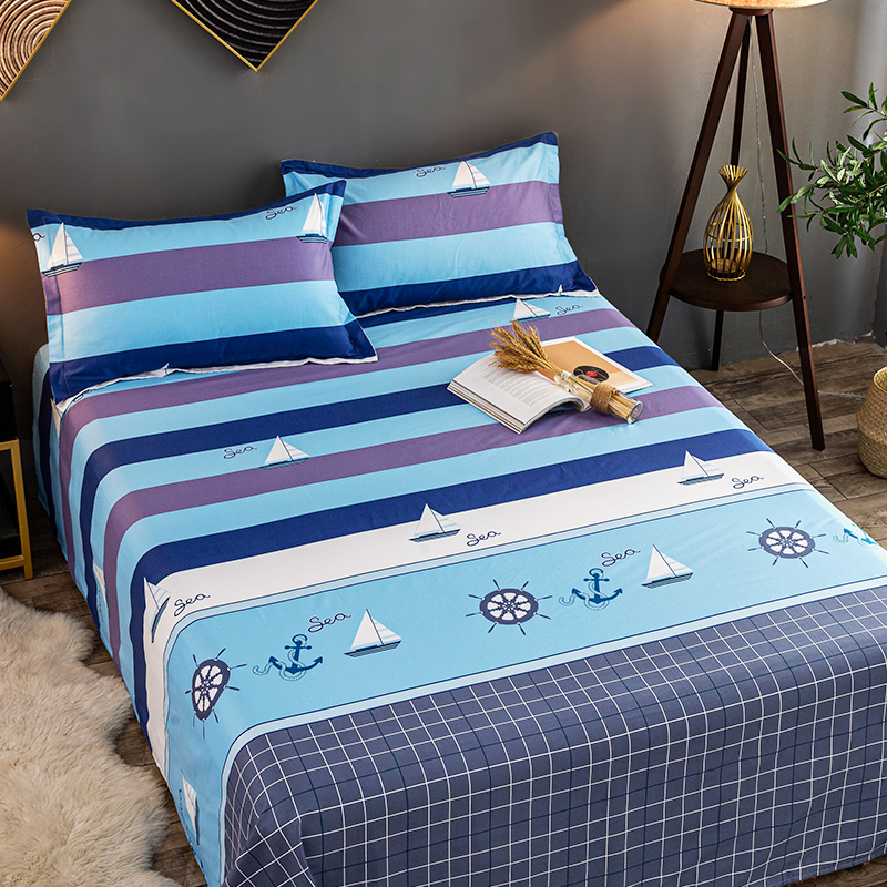 全棉被单学生宿舍床单定做0.8/0.9/1.2/1.5米纯棉单人双人床单