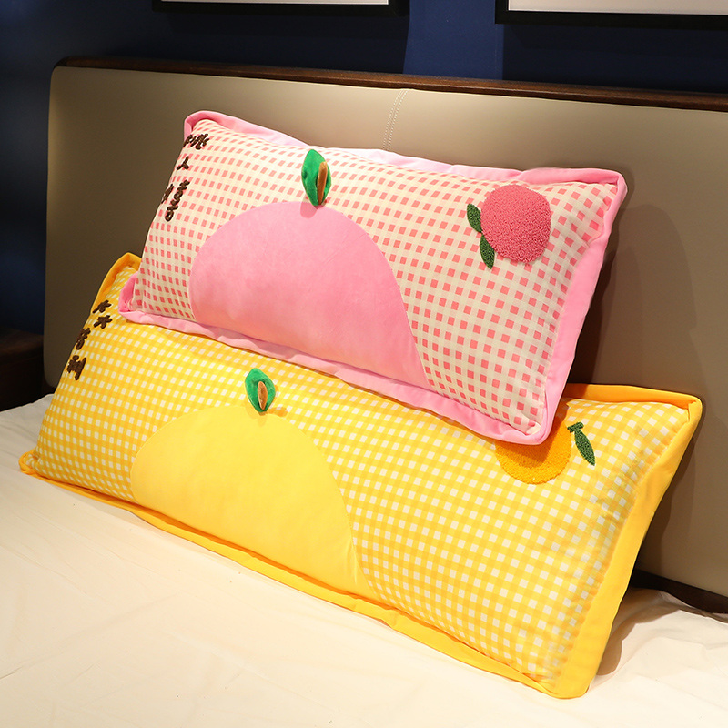 靠枕床头靠垫长方形抱枕女生睡觉长条枕床上大靠背沙发枕头可拆洗