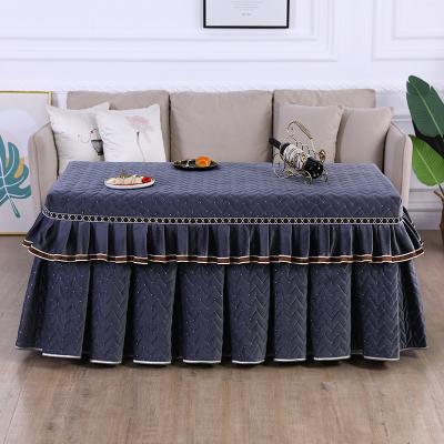 长方形烤火桌子罩套冬季2022新款加绒加厚取暖桌布罩电炉罩烤火罩