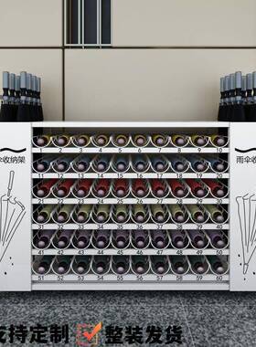 奢铁艺大室容量雨伞收纳架酒店大轻堂商店学门50445校教口沥水伞