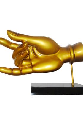 手佛雕塑禅中式禅意空GLP手间型树脂摆件长条玄关条案佛莲韵艺术