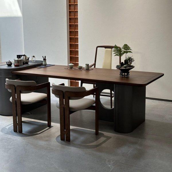 2024新款实木茶桌椅组合新中式榫卯烧水一体茶台别墅高端家具定制,住宅家具,家用茶台/茶桌,淘宝优惠券,粉丝福利购,淘宝优惠卷