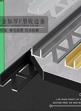 铝合金F型卡槽下沉式淋浴房浴室卫生间预埋玻璃屏风幕墙隔断f扣条